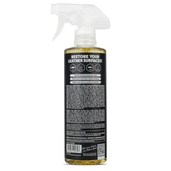 Leather Nectar Leather Coating Conditioning Rejuvenator - ტყავის ზედაპირის აღმდგენი, მკვებავი და გამაახალგაზრდავებელი კონდიციონერი