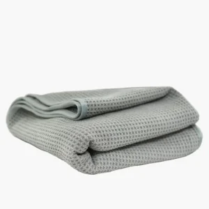 Waffle Weave Gray Matter Microfiber Drying Towel - ვაფლისებური მიკროფიბრის საშრობი